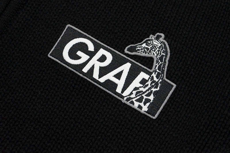 GRAF&WU Coat Knitted Warm Baseball Sweater