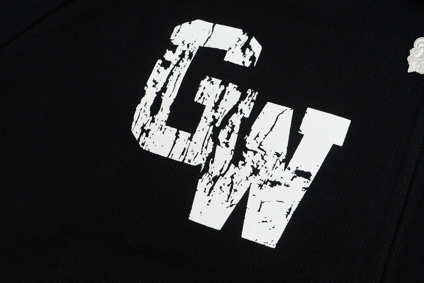 GRAF&WU Dragon Horse Print Retro Letter Graphic Hoodie