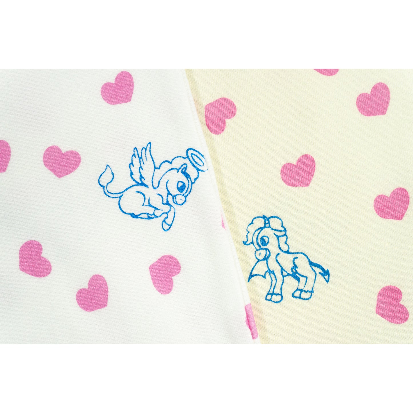 GRAF&WU Cartoon Angel Pony Heart-shaped Cute Aesthetic Cotton T-shirt