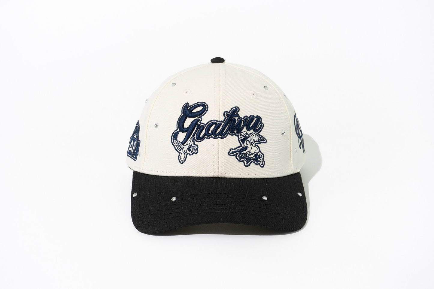 GRAF&WU Rhinestone AK47 Angel Baseball Cap Curved Brim Streetwear Hat