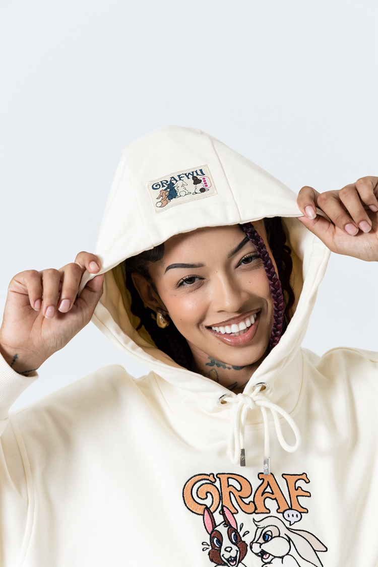 GRAF&WU Street Gossip Series Angel Bunny Doberman Hoodie