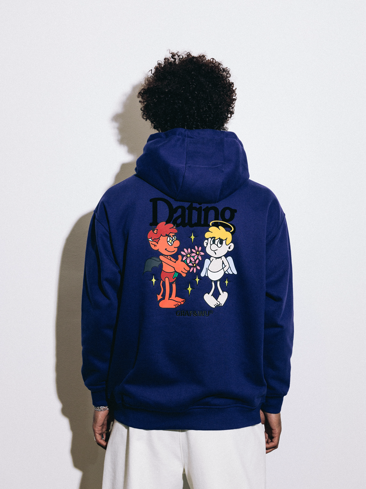 GRAF&WU 9 Relationships Love Family Friend Fleece Hoodie