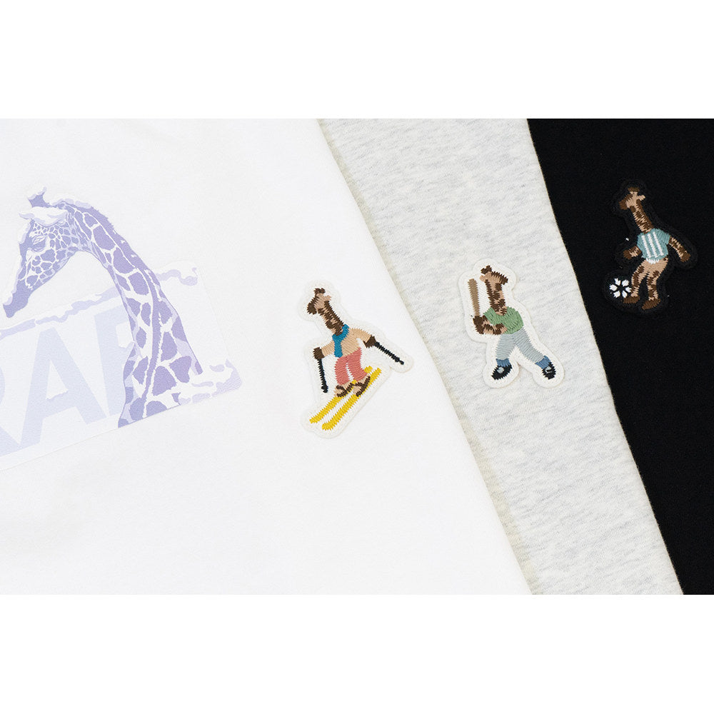 GRAF&WU Mini Embroidered Giraffe Athletic Fashion T-shirt