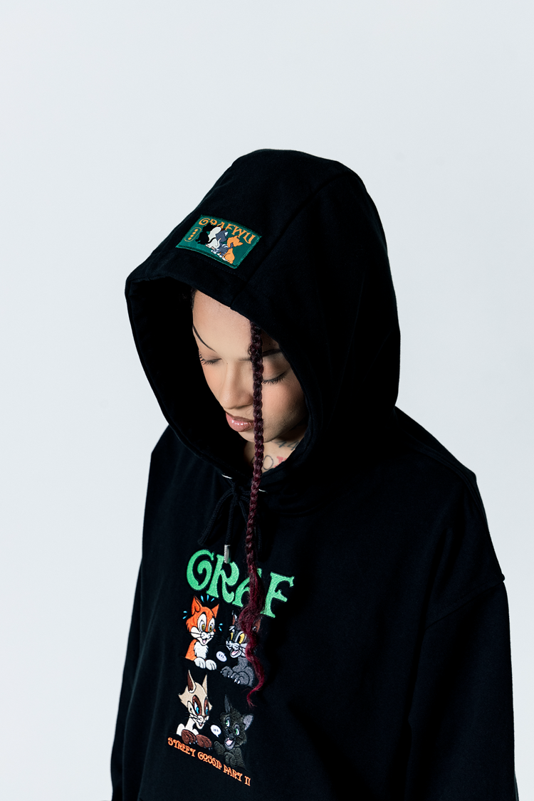 GRAF&WU StreetGossip 4 Series Devil Cat Tiger Fashion Hoodies