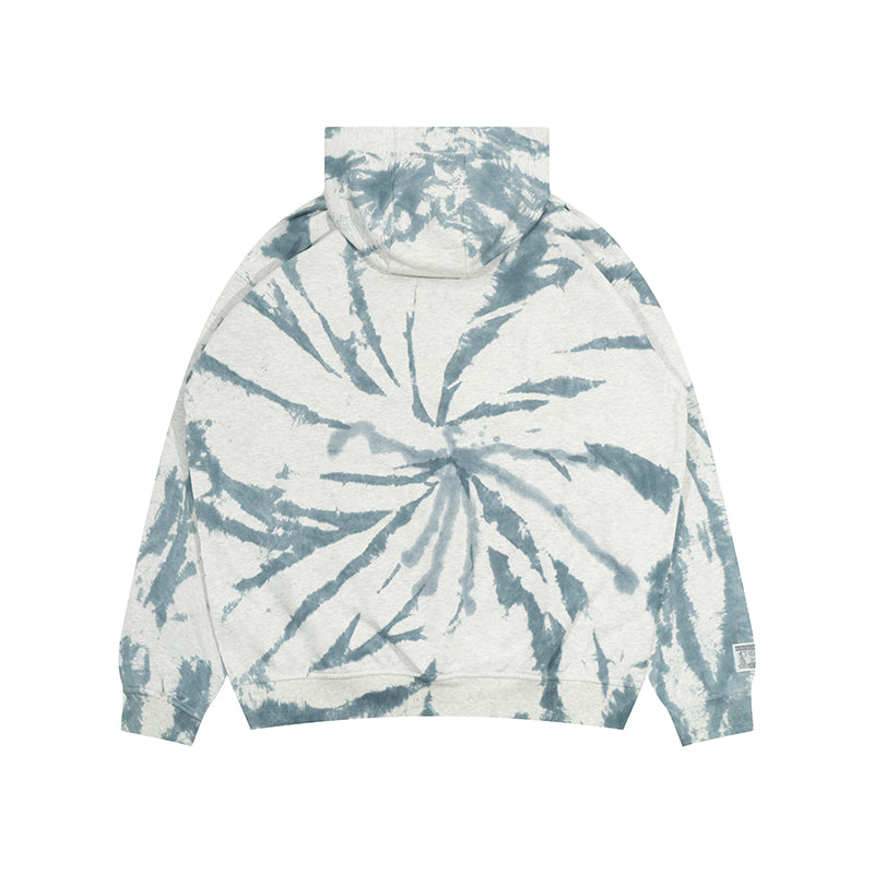 GRAF&WU Original Giraffe Swirl Tie-Dye Design Oversize Pullover Hoodie