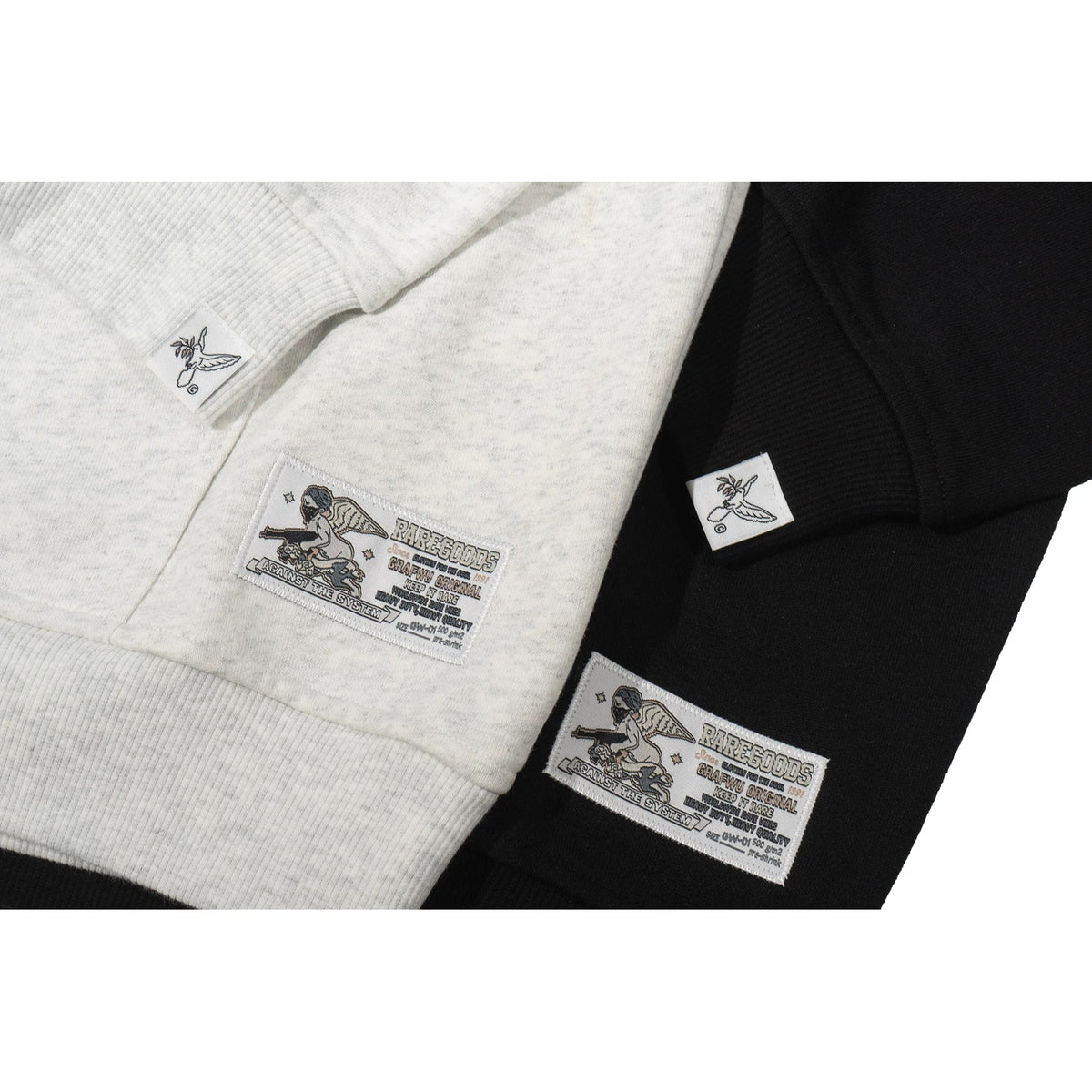 GRAF&WU Angel Devil Lung 2.0 Distressed Oversized Hoodie