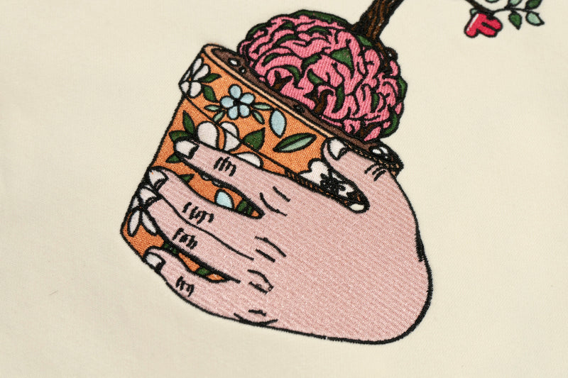 GRAF&WU Brain Potted Plant Hoodie Harvests Creative Fruits Sweatshirt