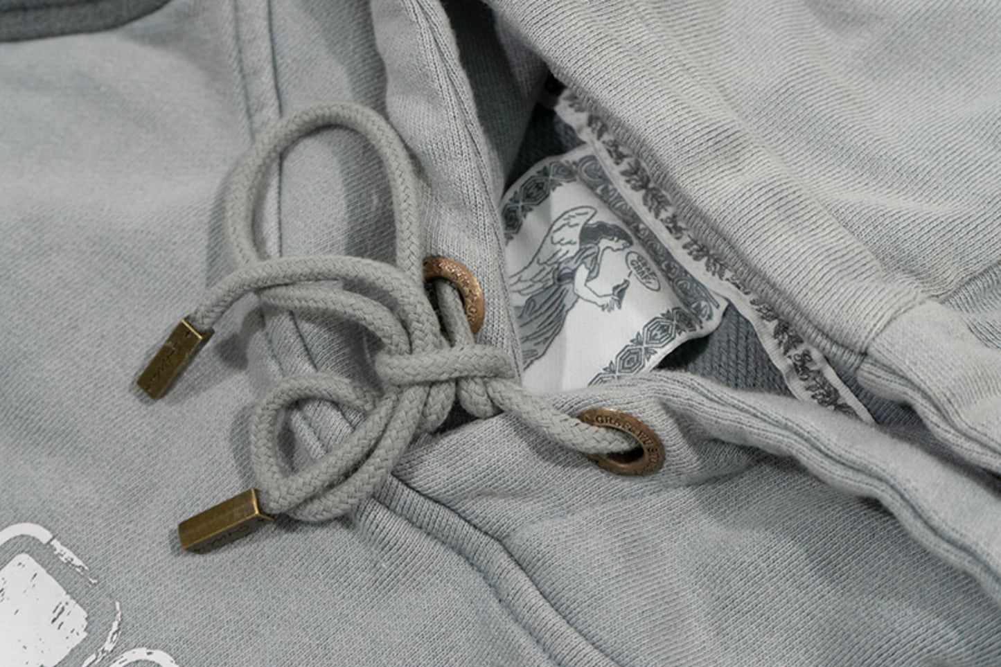 GRAF&WU Break to Build Cracked Letter Goddess Academy Oversized Hoodie