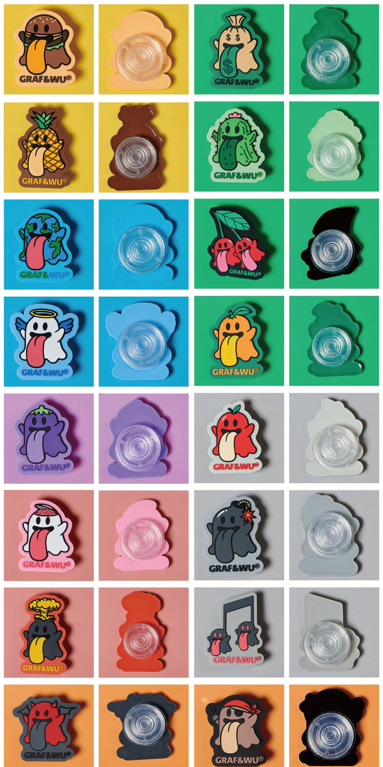 GRAF&WU BooGhost Cute Ghost 2.0 Universal Adhesive Airbag Phone Holder