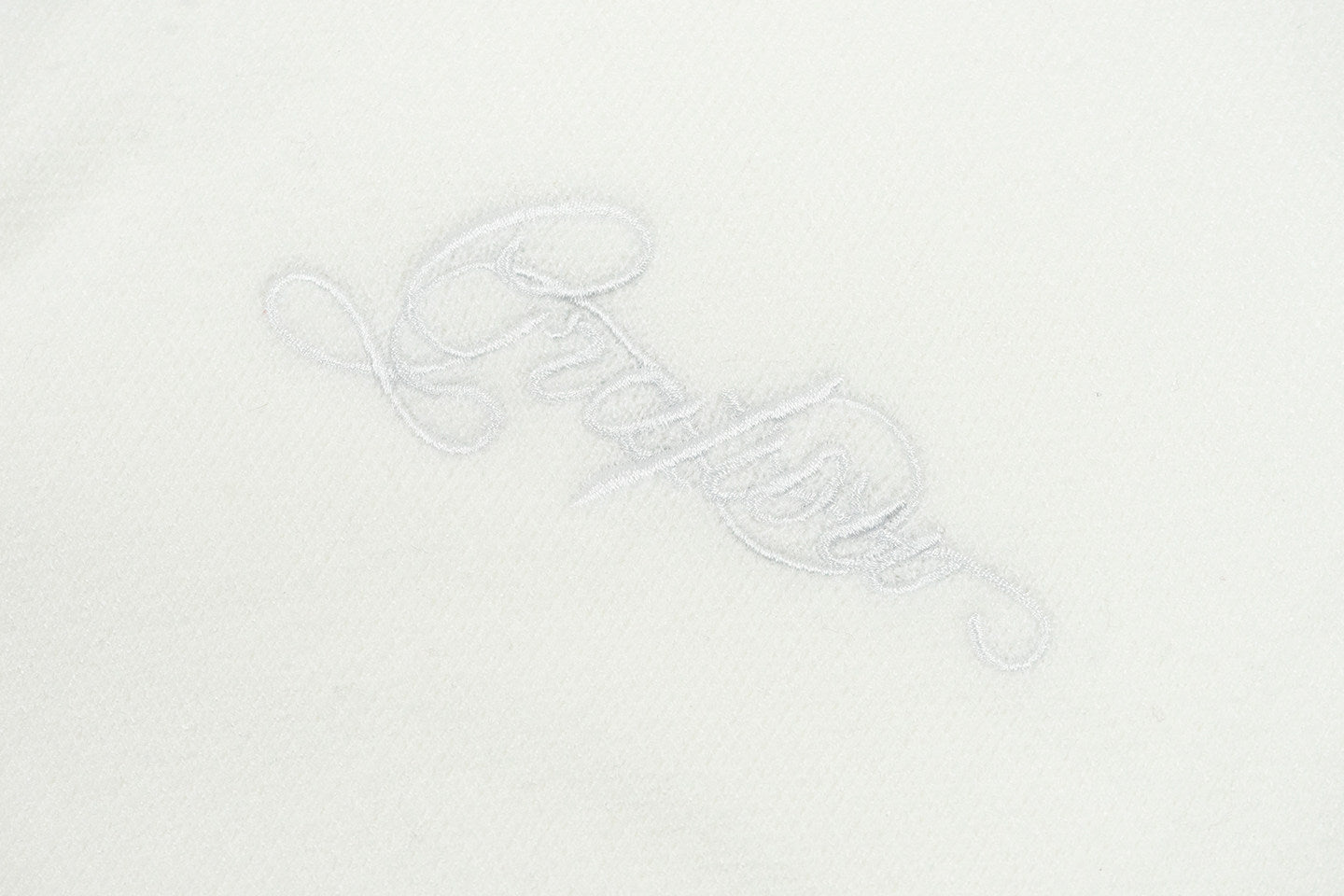 GRAF&WU Letter Embroidery Half-Zip Polo Collar Sweater