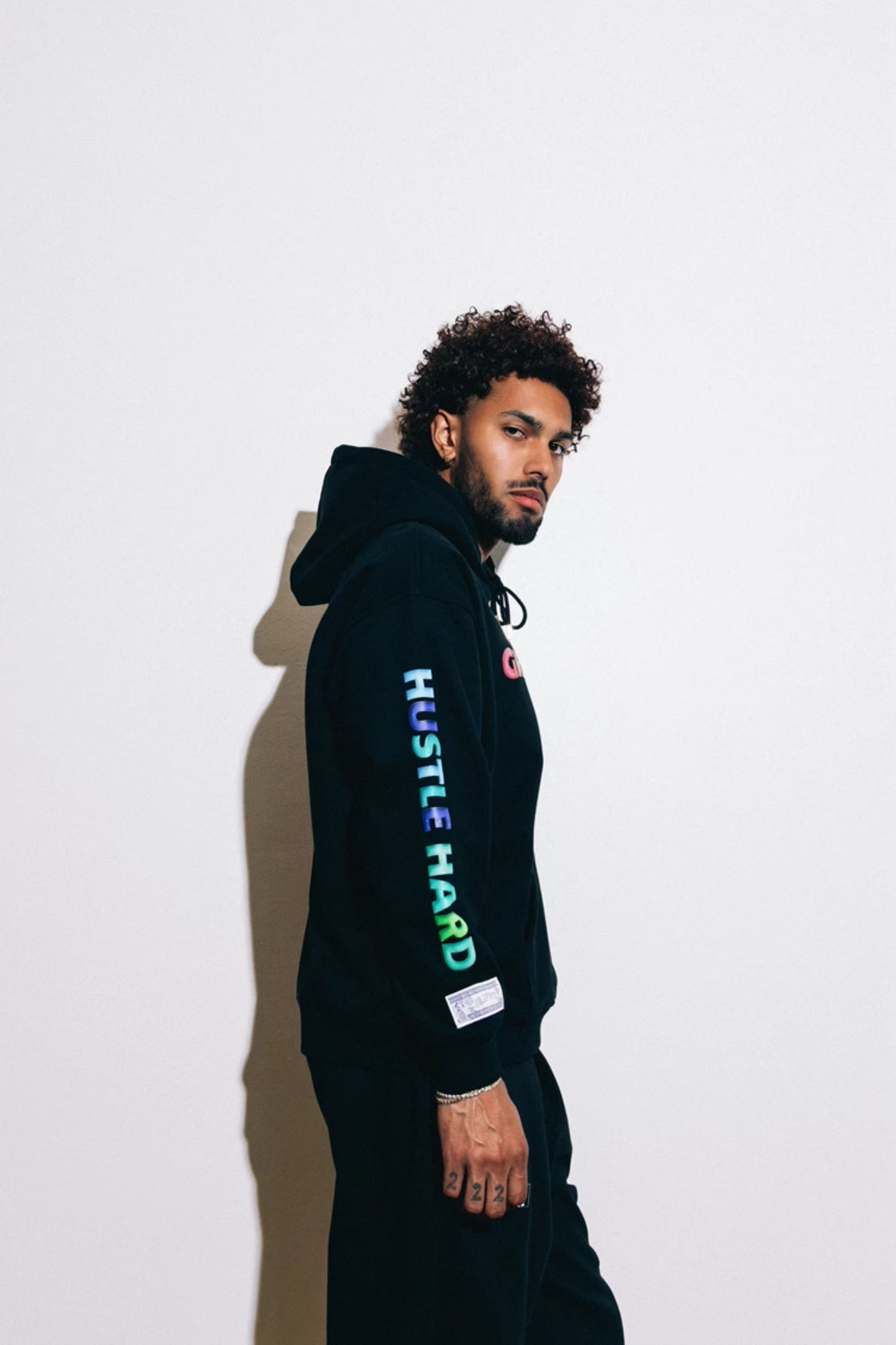 GRAF&WU Expansion Effect Inflatable Visual Printed Fleece Thick Hoodie