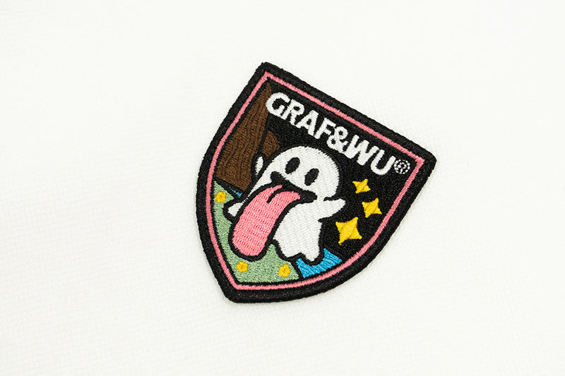 GRAFWU Creative Funny Cute Ghost Button T-Shirts