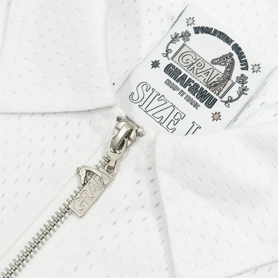GRAF&WU Cute embroidery badge design double-layer mesh breathable T-shirts