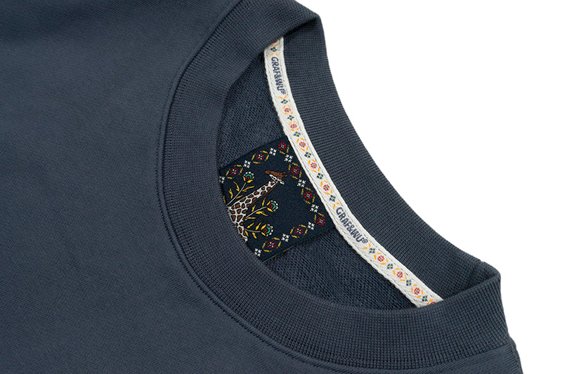 GRAF&WU Ducks Eembroidery Couple Fleece  Crewneck Sweatshirt