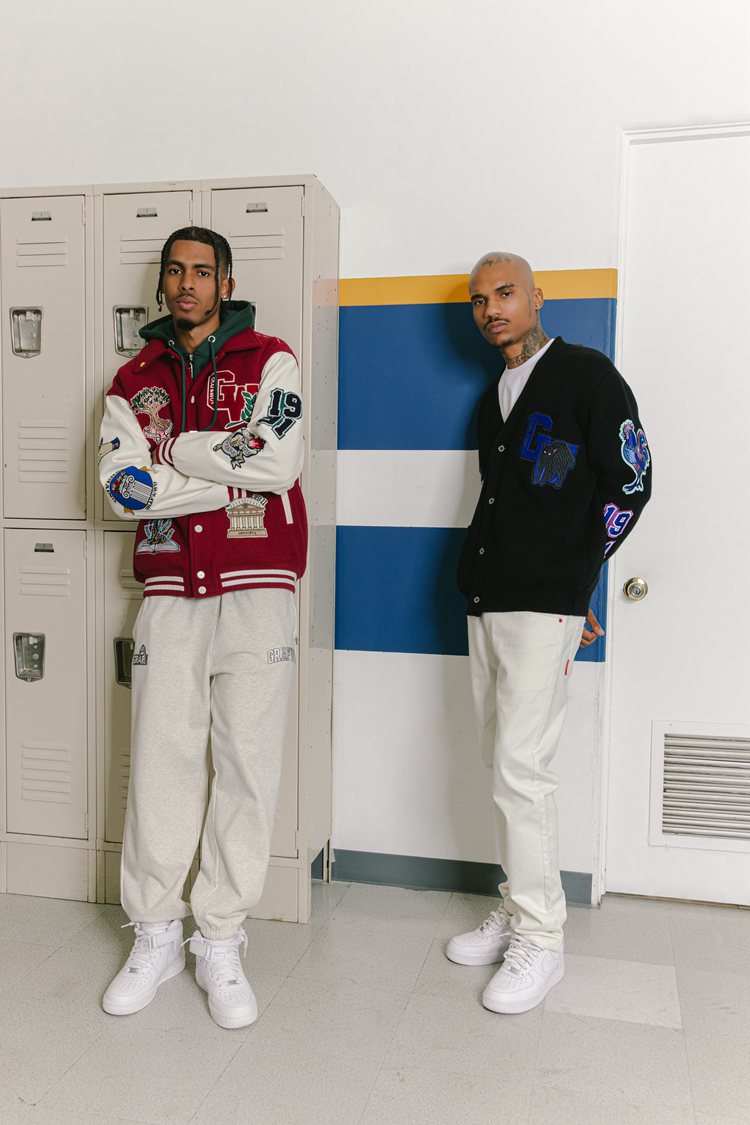 GRAF&WU Devil Two-Headed Sheep Emblem Knitted Sweater