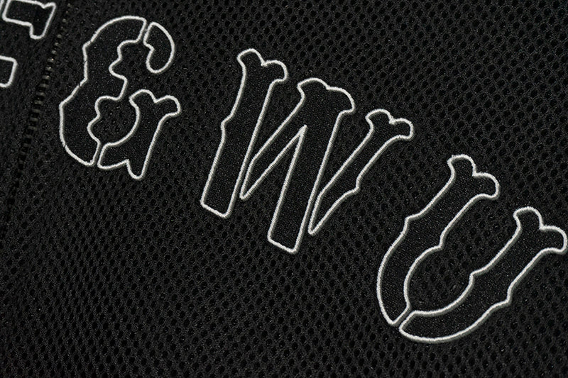 GRAF&WU Letter Embroidered Goddess Badge Warm Thick Coat