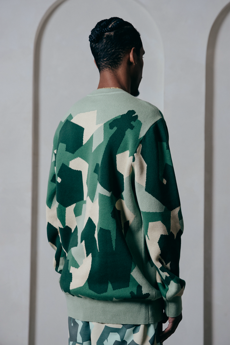 GRAF&WU Duck Hunting Multi-color Camouflage Knitted Sweater