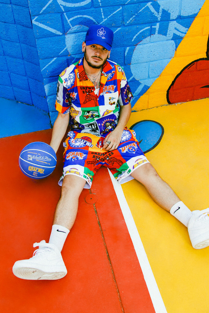 GRAF&WU Basketball Club Team Sports Loose Basketball Shorts