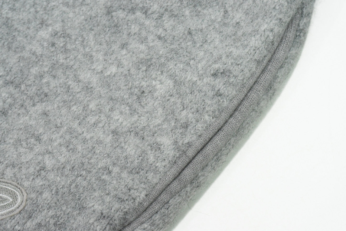 GRAF&WU Letter Embroidered Thick Warm Knitted Mohair Casual Trousers