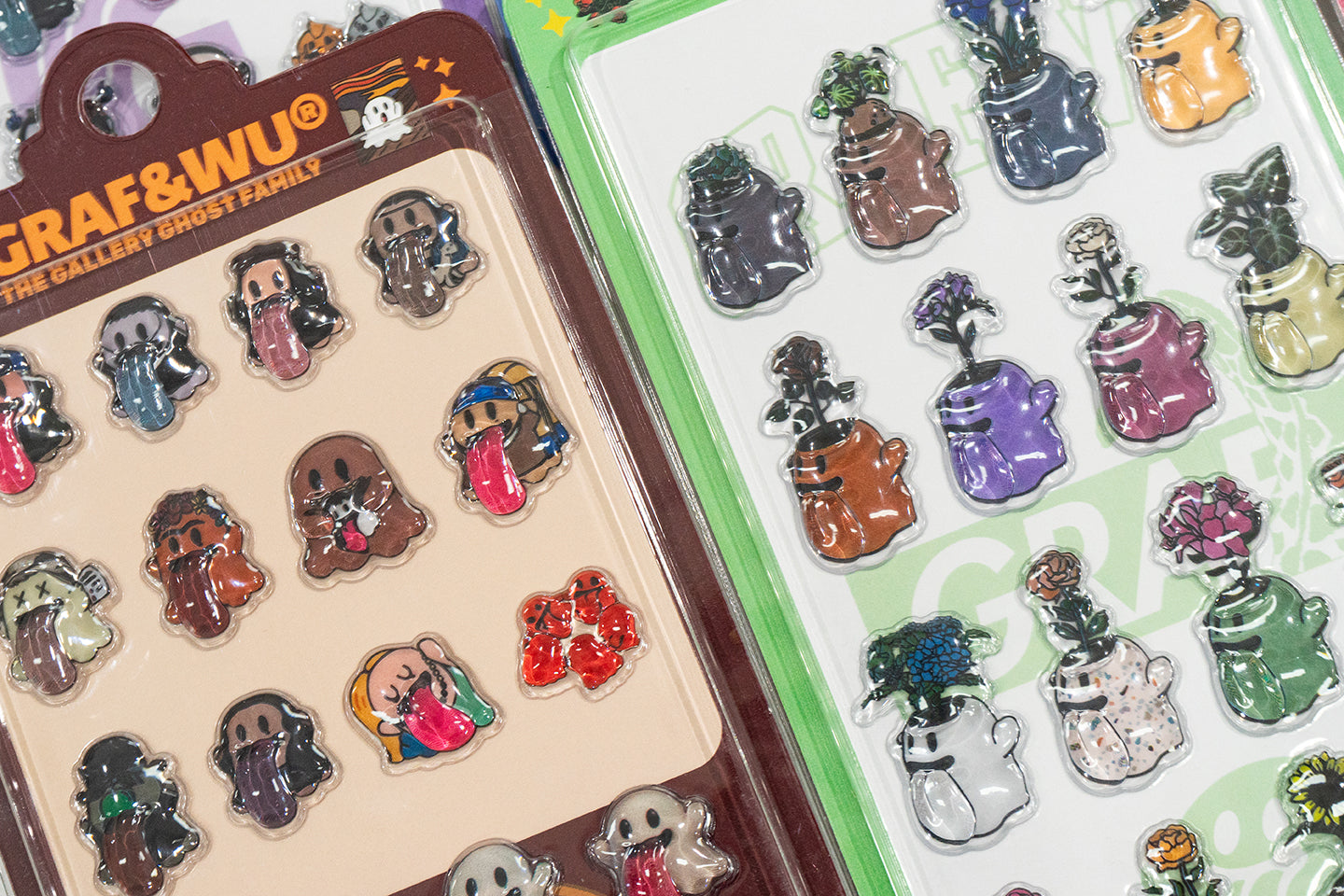 GRAF&WU 3D Embossed Mobile Phone Computer Stickers