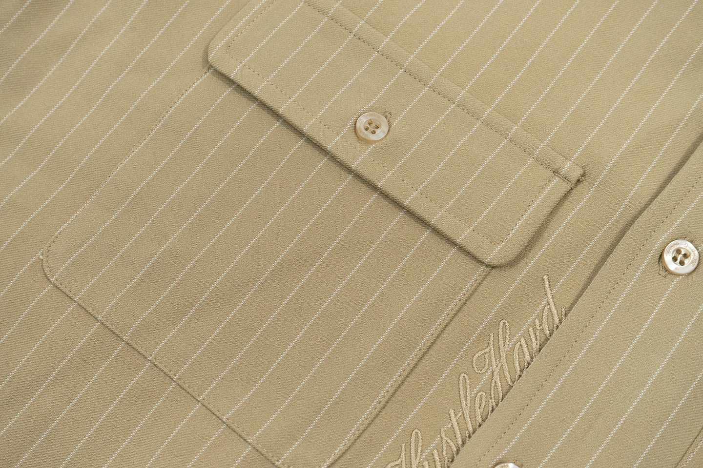 GRAF&WU Letter Embroidery Striped Mexican Style Fashion Shirts