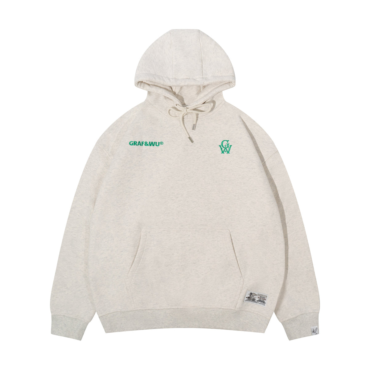 GRAF&WU GW Embroidered Oversized Fleece Hoodie
