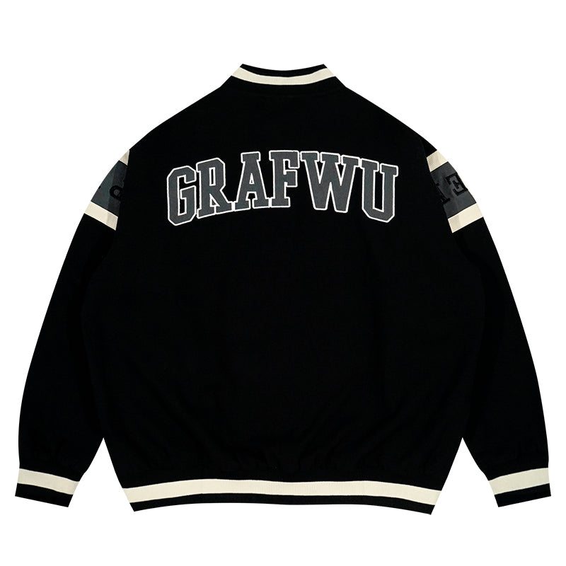 GRAF&WU Keep It Rare Hustle Hard Canvas Jacket Baseball Coat