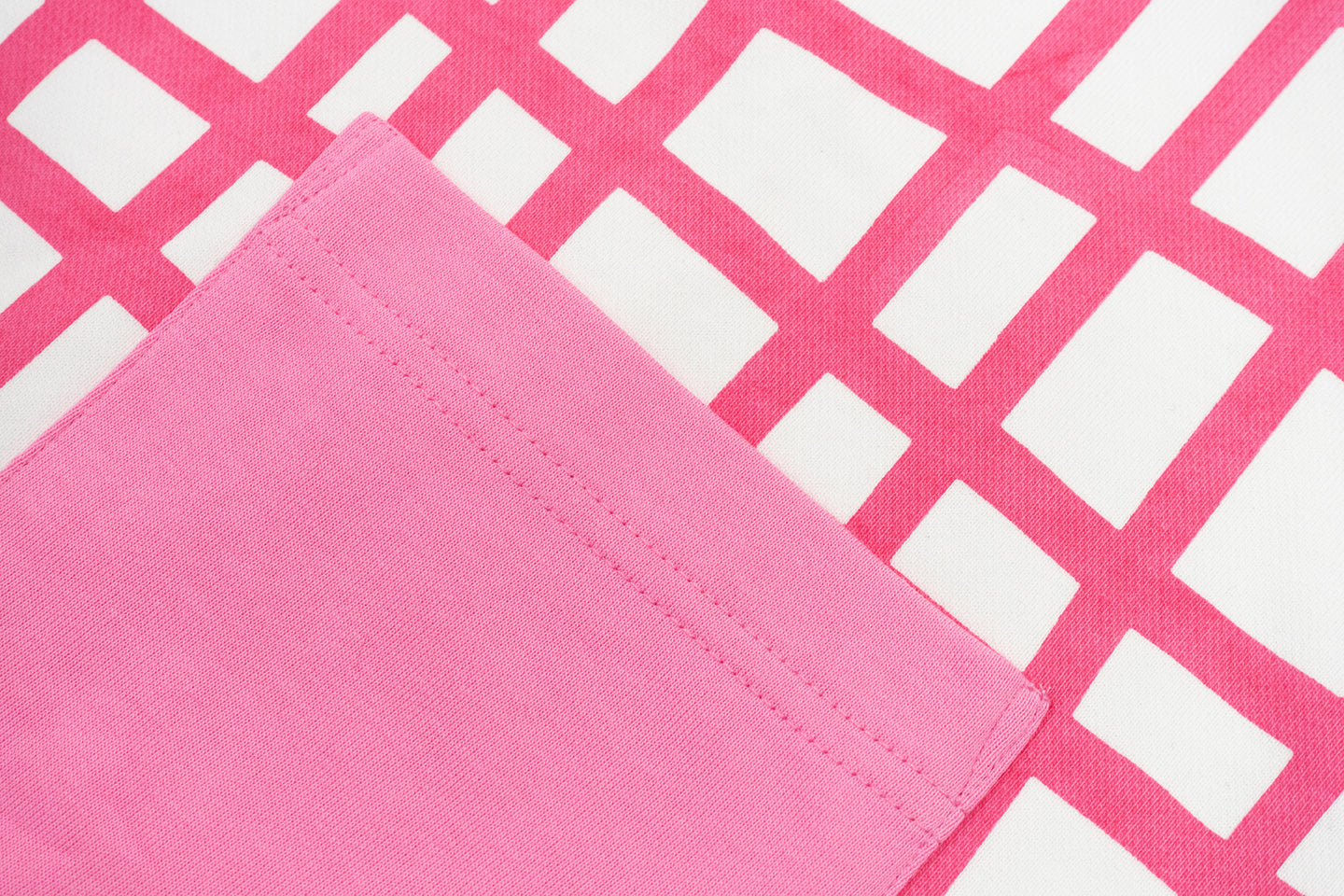 GRAF&WU Pink Irregular plaid Terry Cloth Cardigans