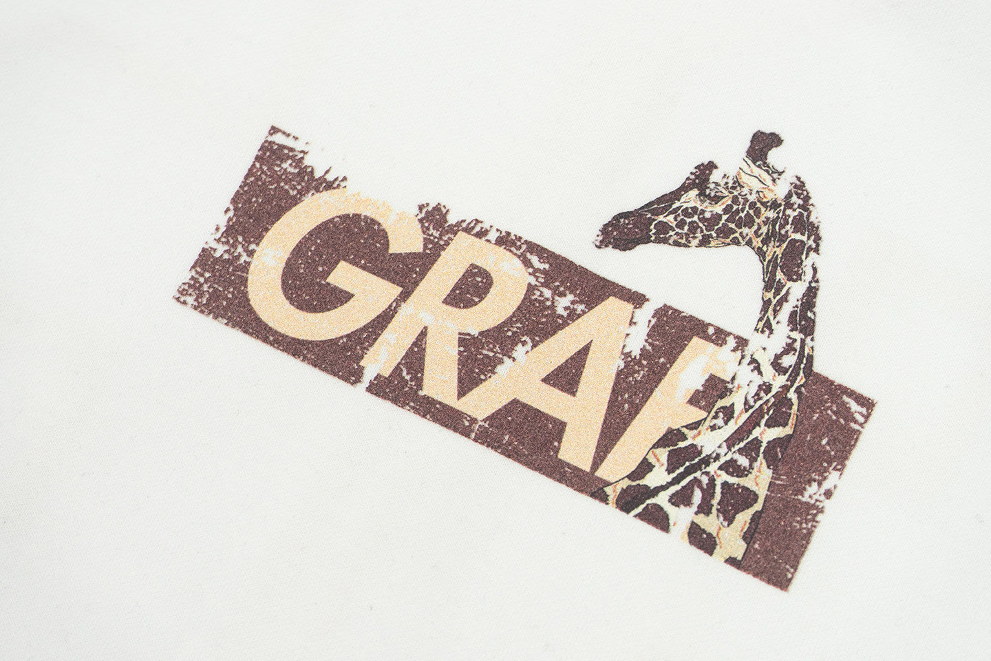 GRAF&WU Retro Corduroy Stitching 86 Giraffe Long Sleeve Sports Jersey