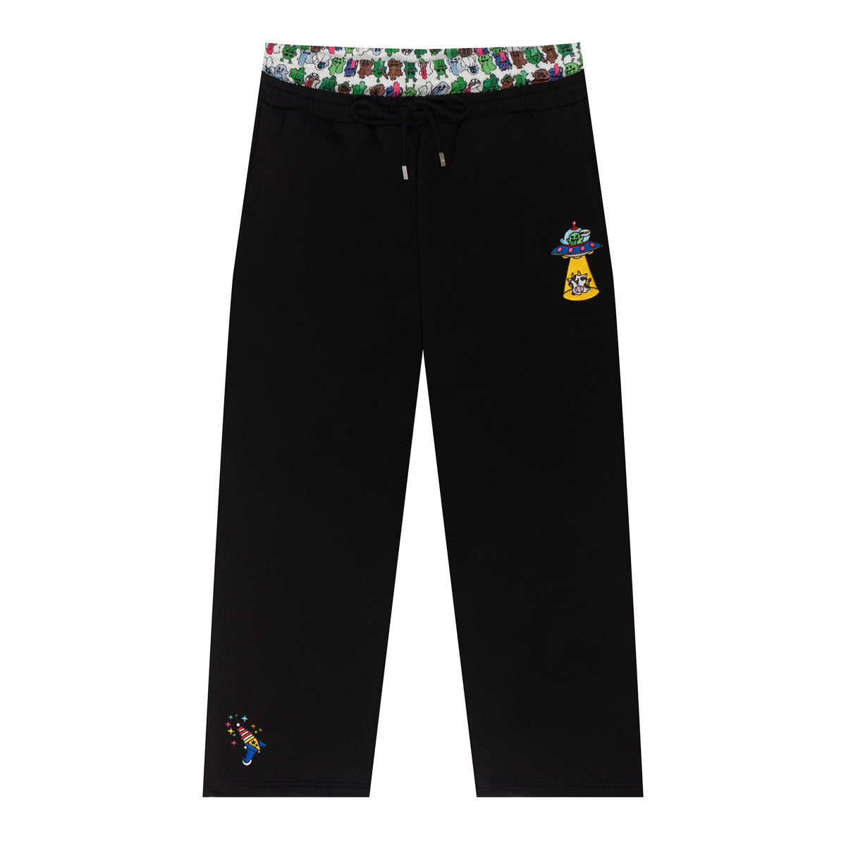 GRAF&WU Alien Booghost Double-Waistband Sweatpants