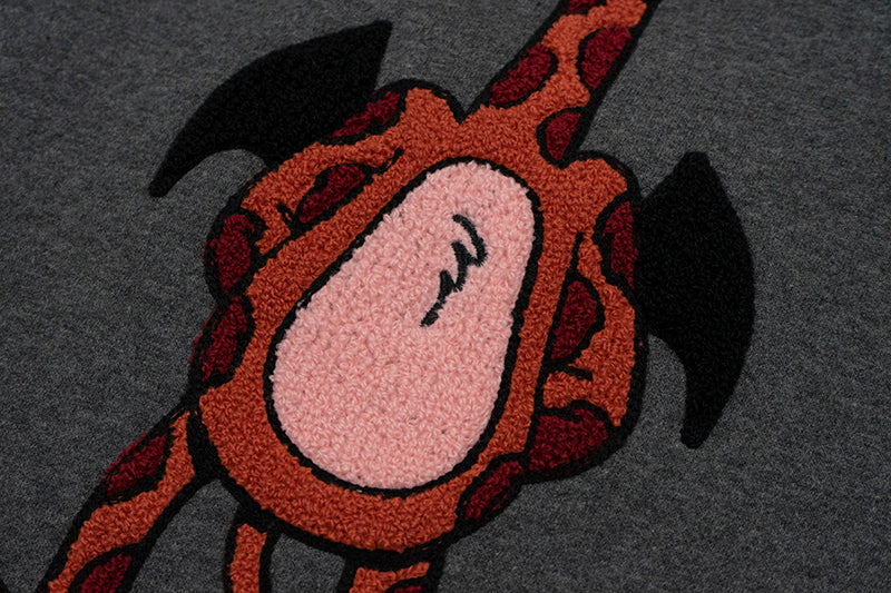 GRAF&WU Love Hate Angels Demons Giraffe Fleece Sweatshirt