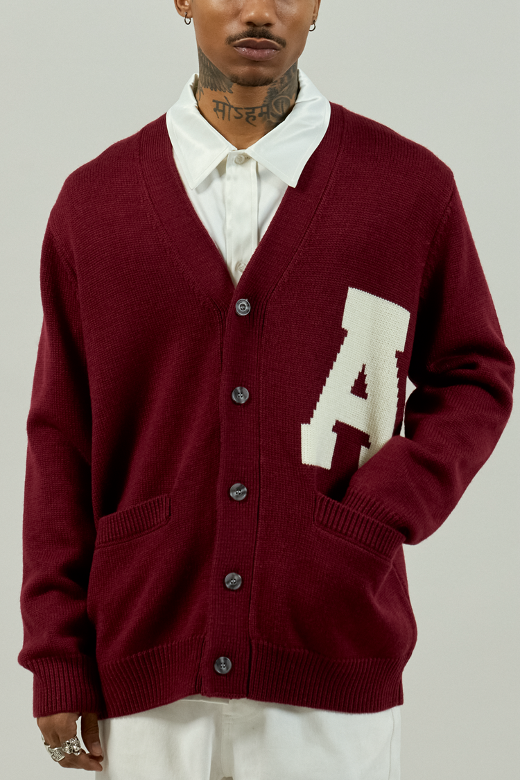 GRAF&WU Winter Vibe Wool Letter man Sweater Knitwear