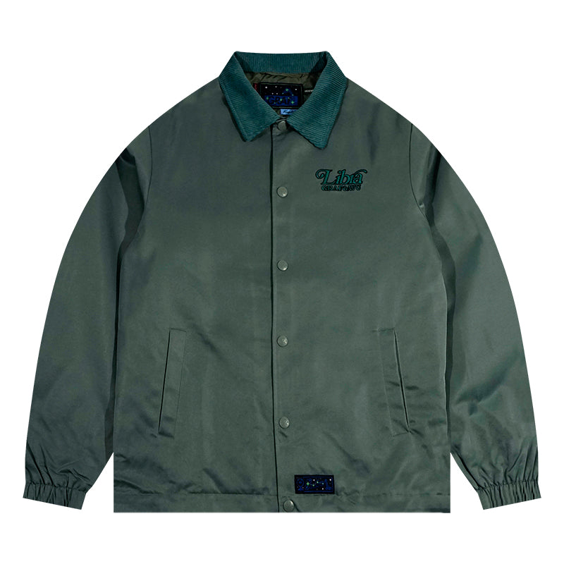 GRAF&WU 12 Signs Hip-hop Lyrics Embroidery Print Windproof Coach Jacket