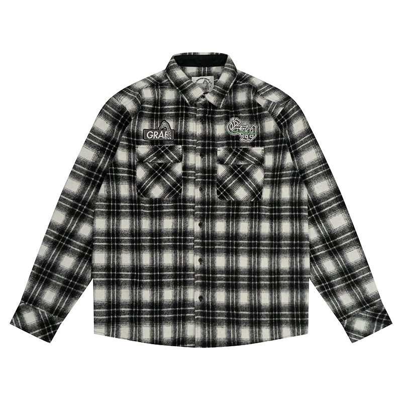 GRAF&WU Brand Keep It Real Embroidered Streetwear Fashion Shirt