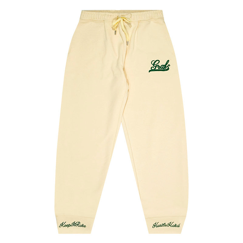 GRAF&WU Embroidered Letter Slim-Fit Lightweight Sweatpants