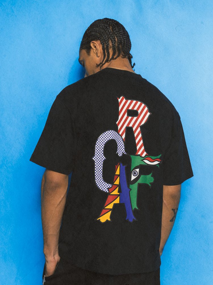 GRAF&WU Roy Pop Art Pattern Design Loose 100% Cotton T-Shirt