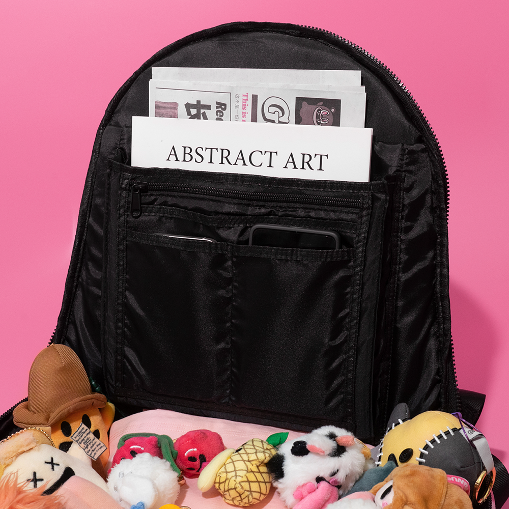 GRAF&WU Cute Ghost Plush Backpack 3D Tongue Cartoon Ghost Streetwear Bag Y2K Aesthetic