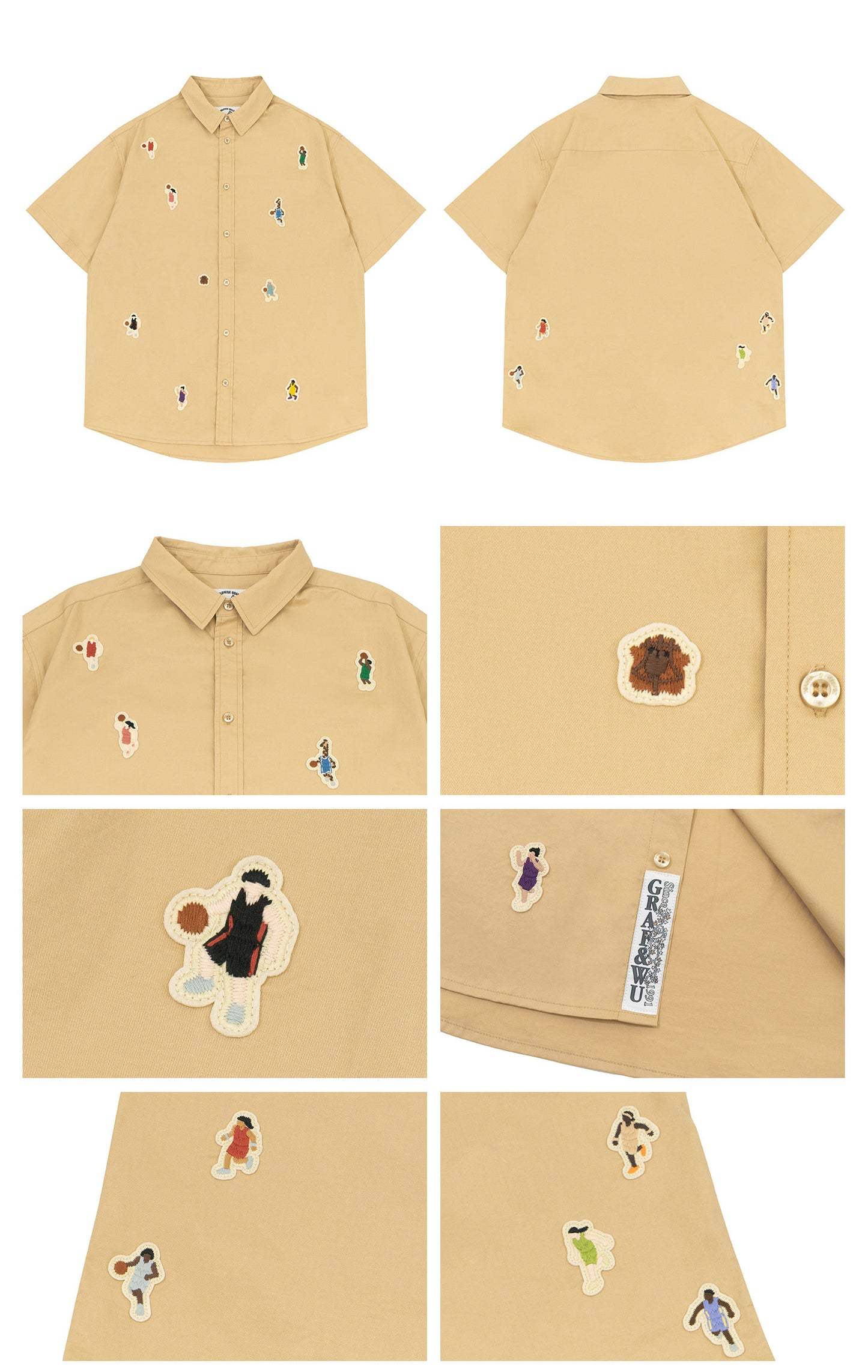 GRAF&WU Sports Giraffe Mini Embroidered T-Shirt