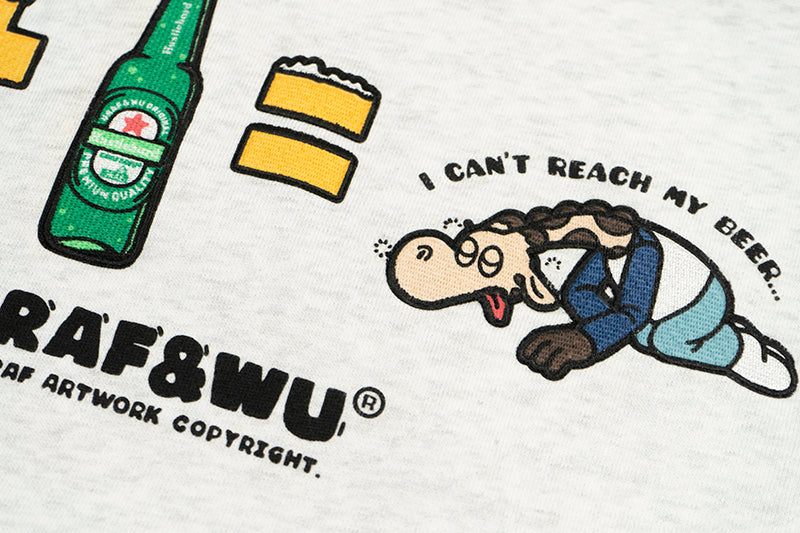 GRAF&WU Drunk Giraffe Funny Fleece Hoodie