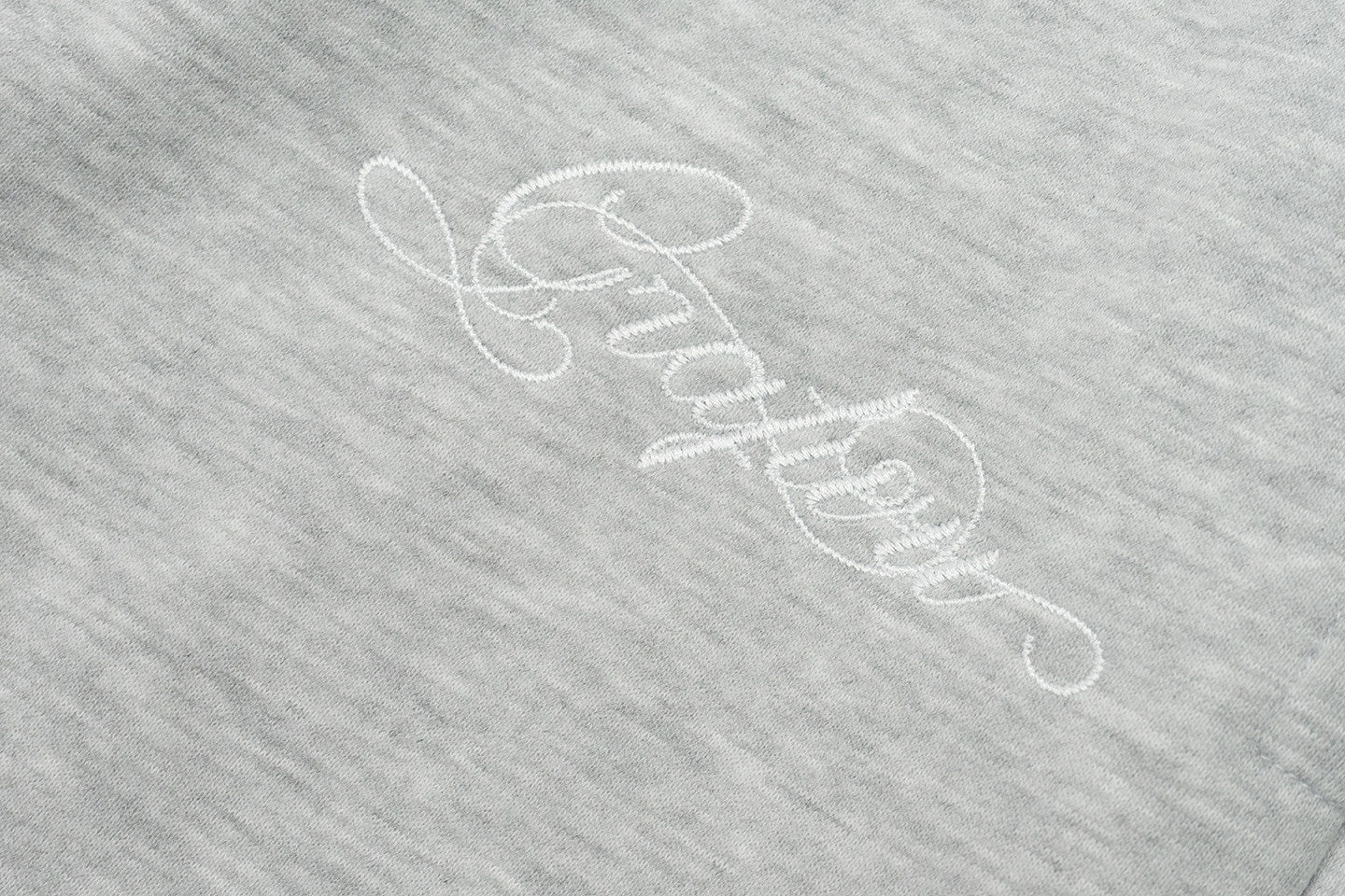 GRAF&WU Brand Letter Embroidered Loose Fleece Sweatpants