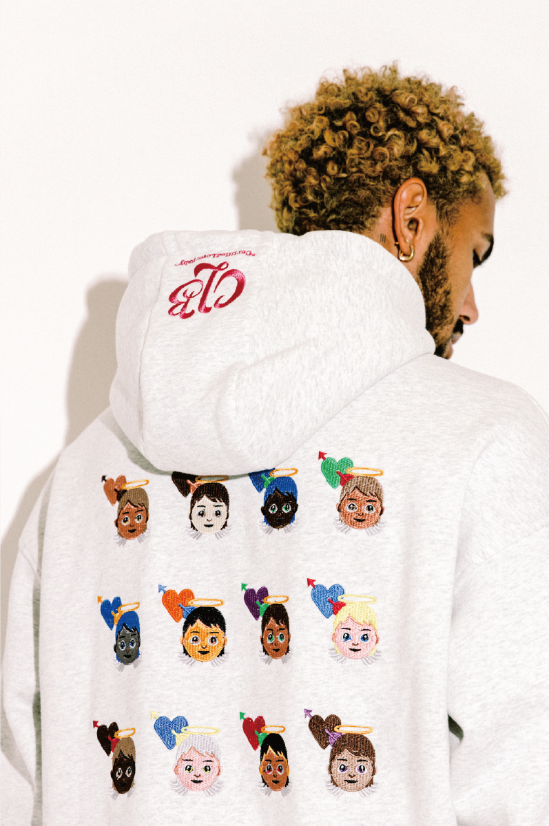 GRAF&WU Certified Lover Baby Embroidered Loose Fleece Hoodie