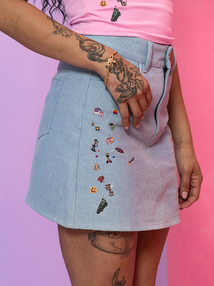 GRAFWU Y2k Fashion Short Skirt