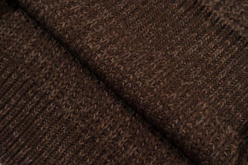 GRAF&WU Duck Couples Embroidered Badge Knitted Cable Knit Thick Sweater