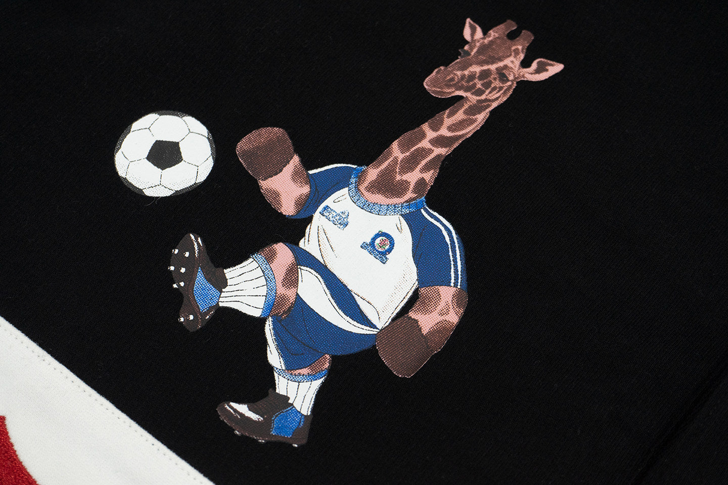 GRAF&WU Vintage Giraffe Football Polo Collar Long-sleeve Shirt - Retro Streetwear