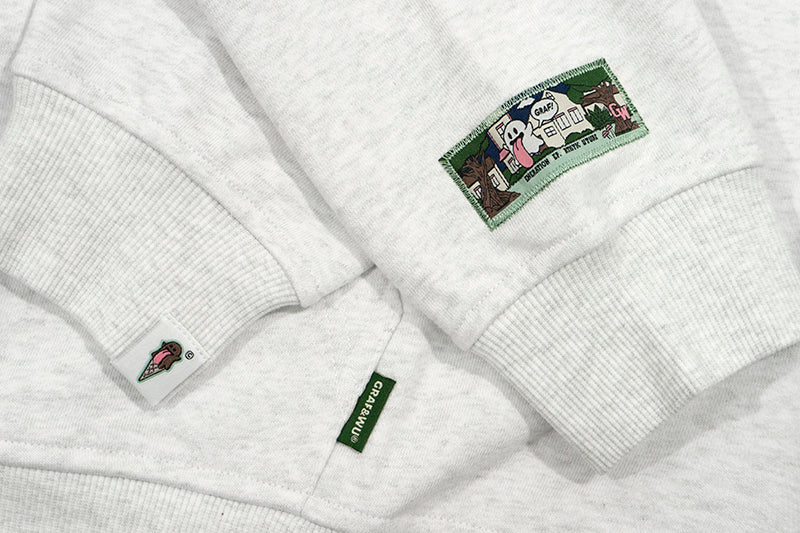 GRAF&WU New School 12 Rap Ghost Embroidered Hoodie