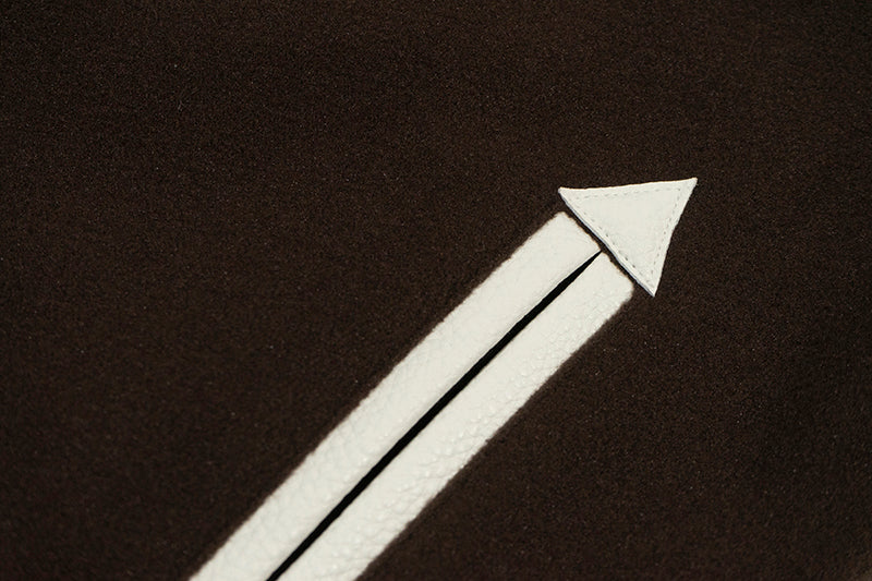 GRAF&WU Turtle Deer Race Leather Sleeved Retro Baseball Jacket - Premium Streetwear