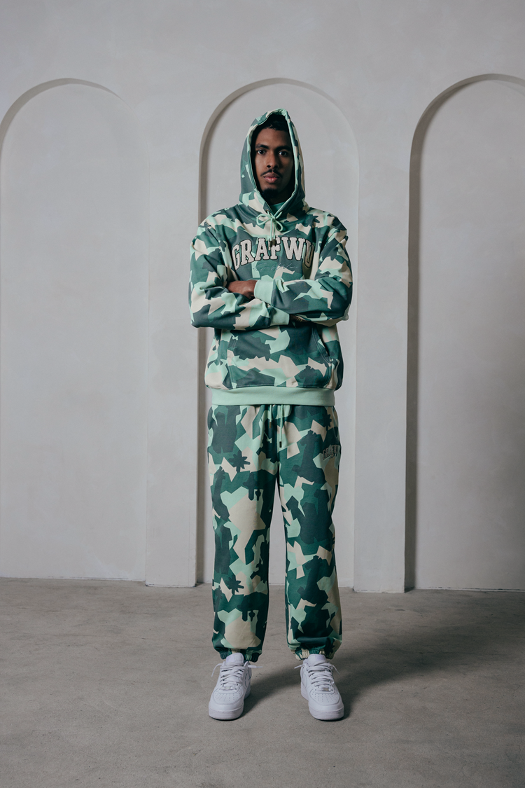 GRAF&WU Hidden Attack Multi-color Camouflage Oversize Hoodie