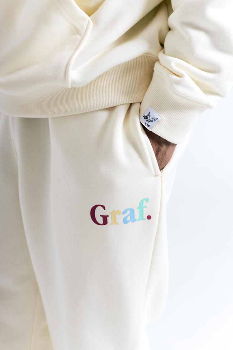 GRAF&WU Gradient Graf Fleece Oversized Streetwear Hoodie