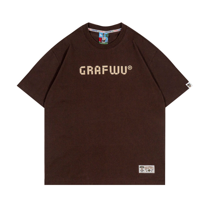 GRAF&WU Fold Paper Giraffe Printed Cotton T-shirt