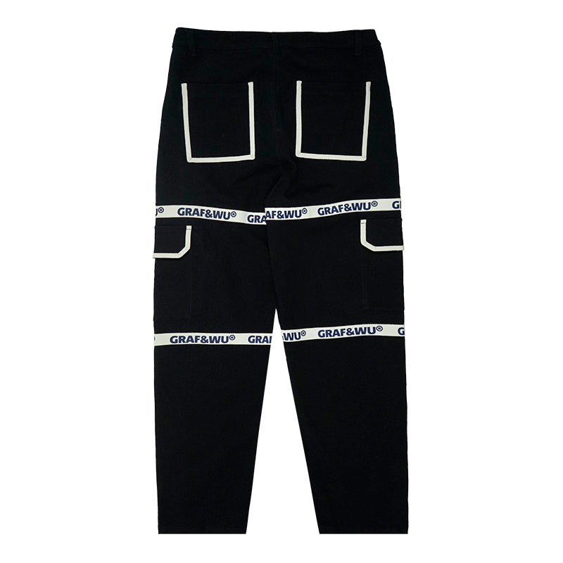 GRAFWU Retro Old School Canvas Trousers